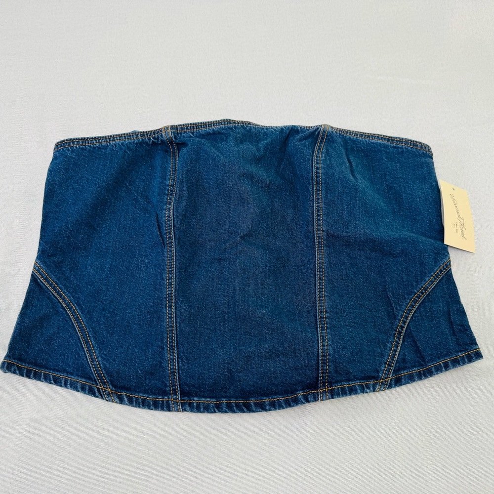 Target Dark Blue Denim Corset Top